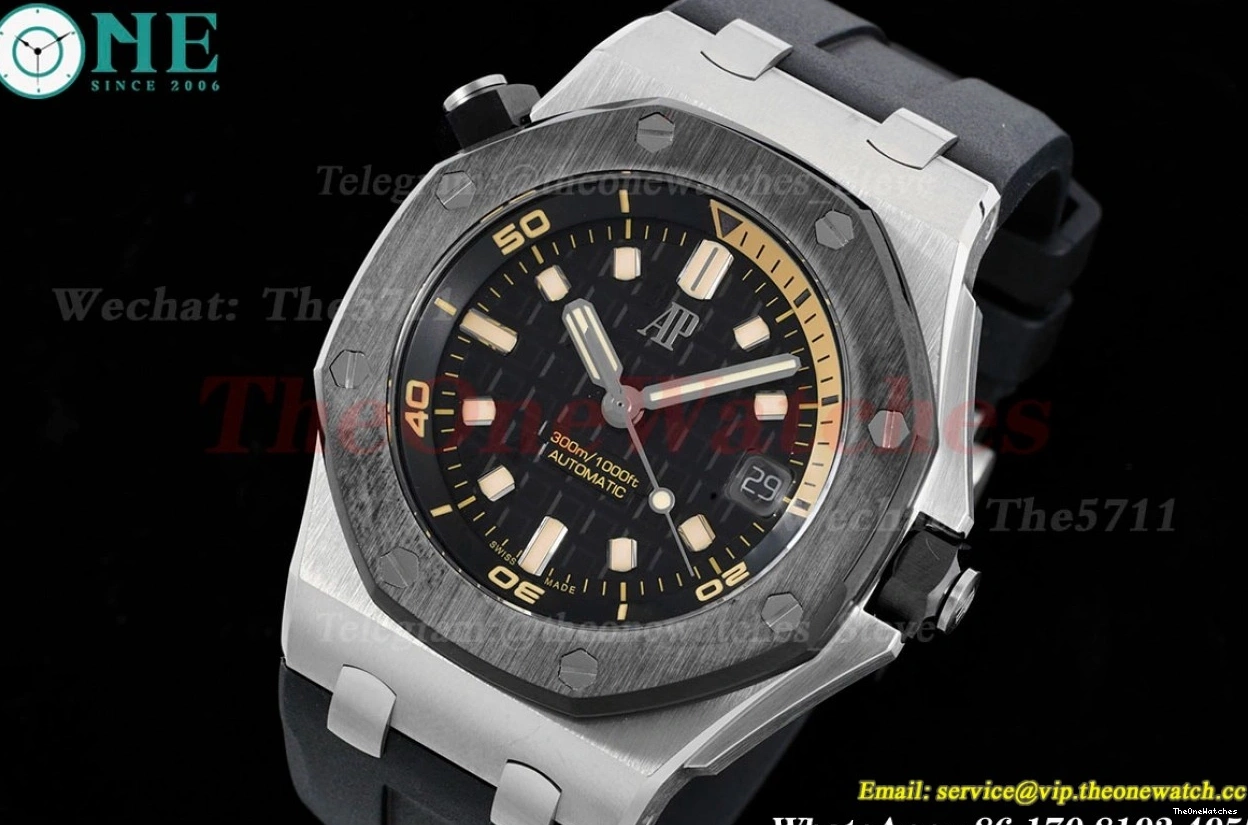 Offshore Diver 42mm Black RU Oak A4308 SS Stk APF 15720 Royal 0328
